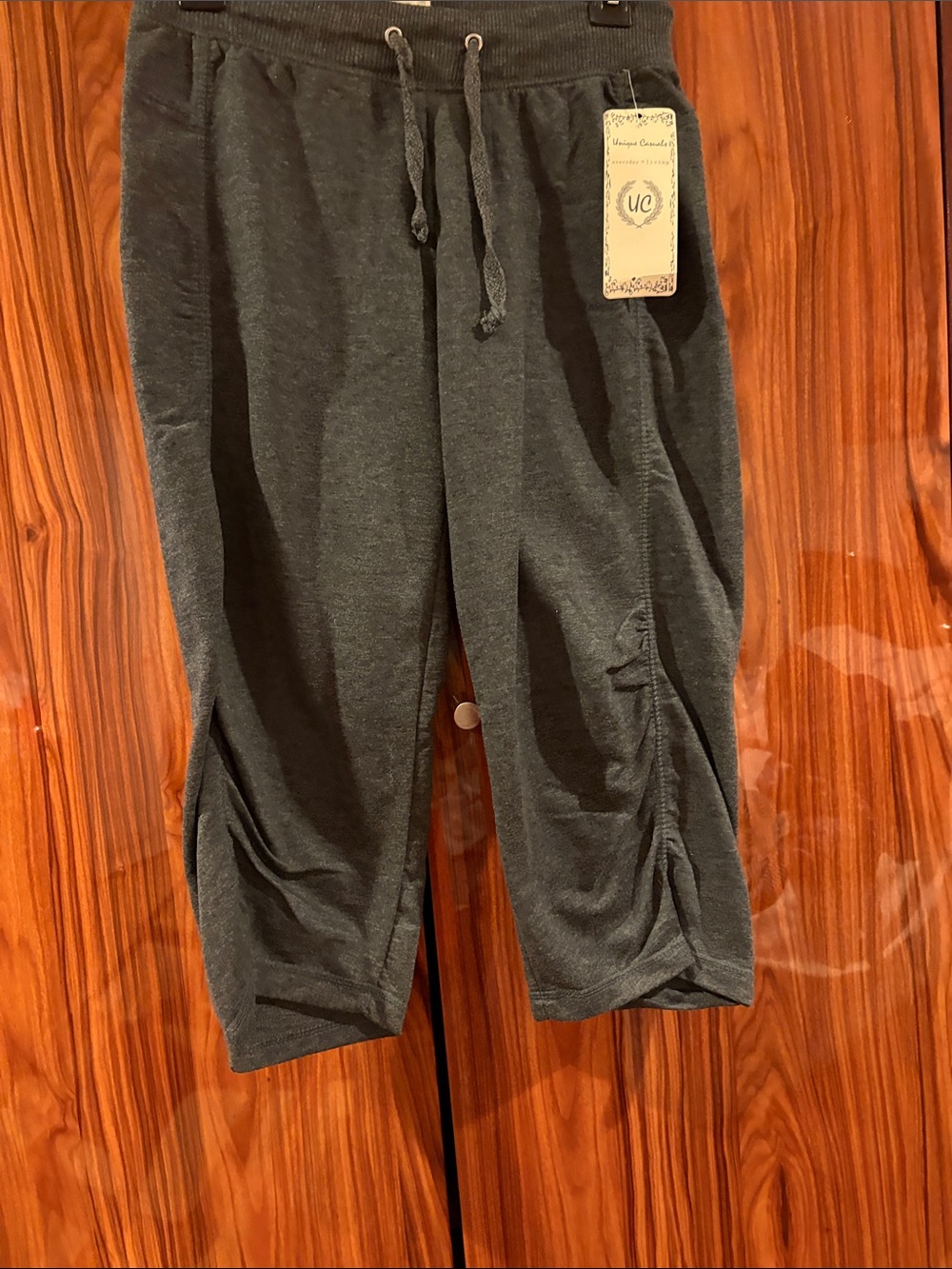 Men's Dark Gray Athletic Drawstring Shorts by